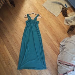 Teal Maxi Dress, Sz Med